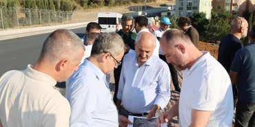 Başkan Büyükgöz ve Dr. Baraçlı projeleri yerinde inceledi